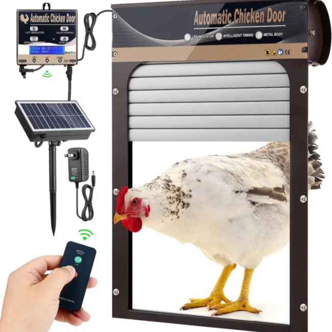 Chicken roller Chicken door Chicken opener Chicken coop door Automatic chicken opener door 